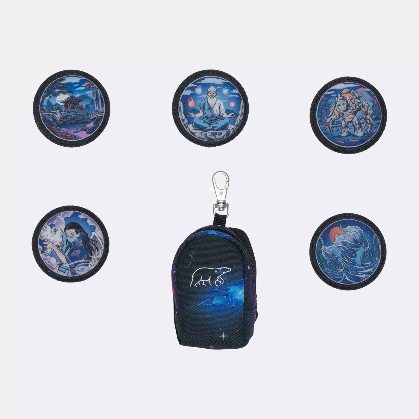 Beckmann Mini Rucksack mit Buttons (Klettis) Set Ninja Elements Beckmann Mini Rucksack mit Buttons (Klettis) Set Ninja Elements