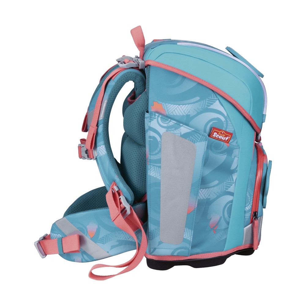 Scout Micro Schulranzen-Set 4-tlg. Safety Light Aloha