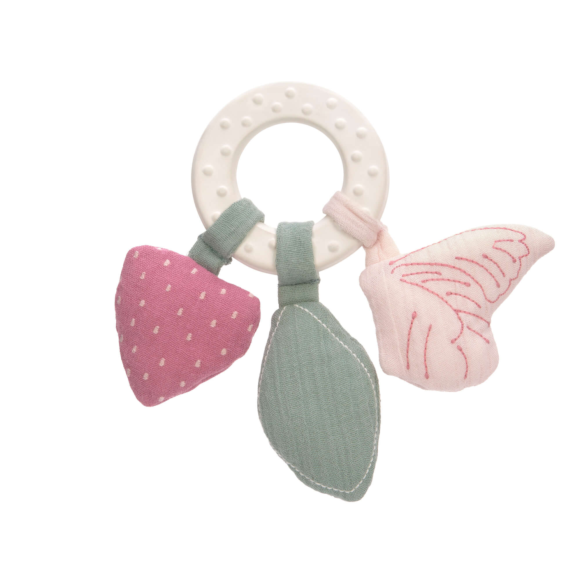 Lässig Teether "Ring" Natural Rubber Butterfly Lässig Teether "Ring" Natural Rubber Butterfly