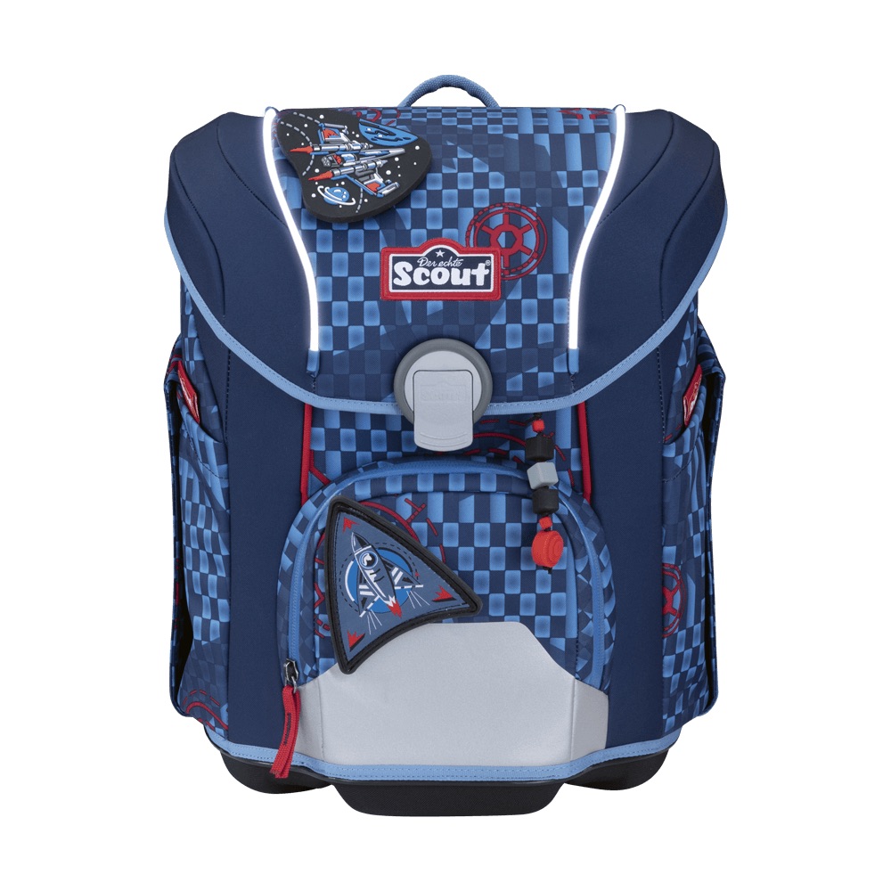 Scout Micro Schulranzen-Set 4-tlg. Safety Light Space Explorer 