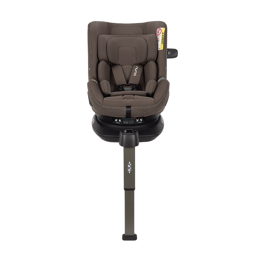 nuna_pruu_chestnut_sip_front_gl_web.jpeg nuna PRUU Reboarder (40 – 105 cm/ 0 – 19 kg) Chestnut
