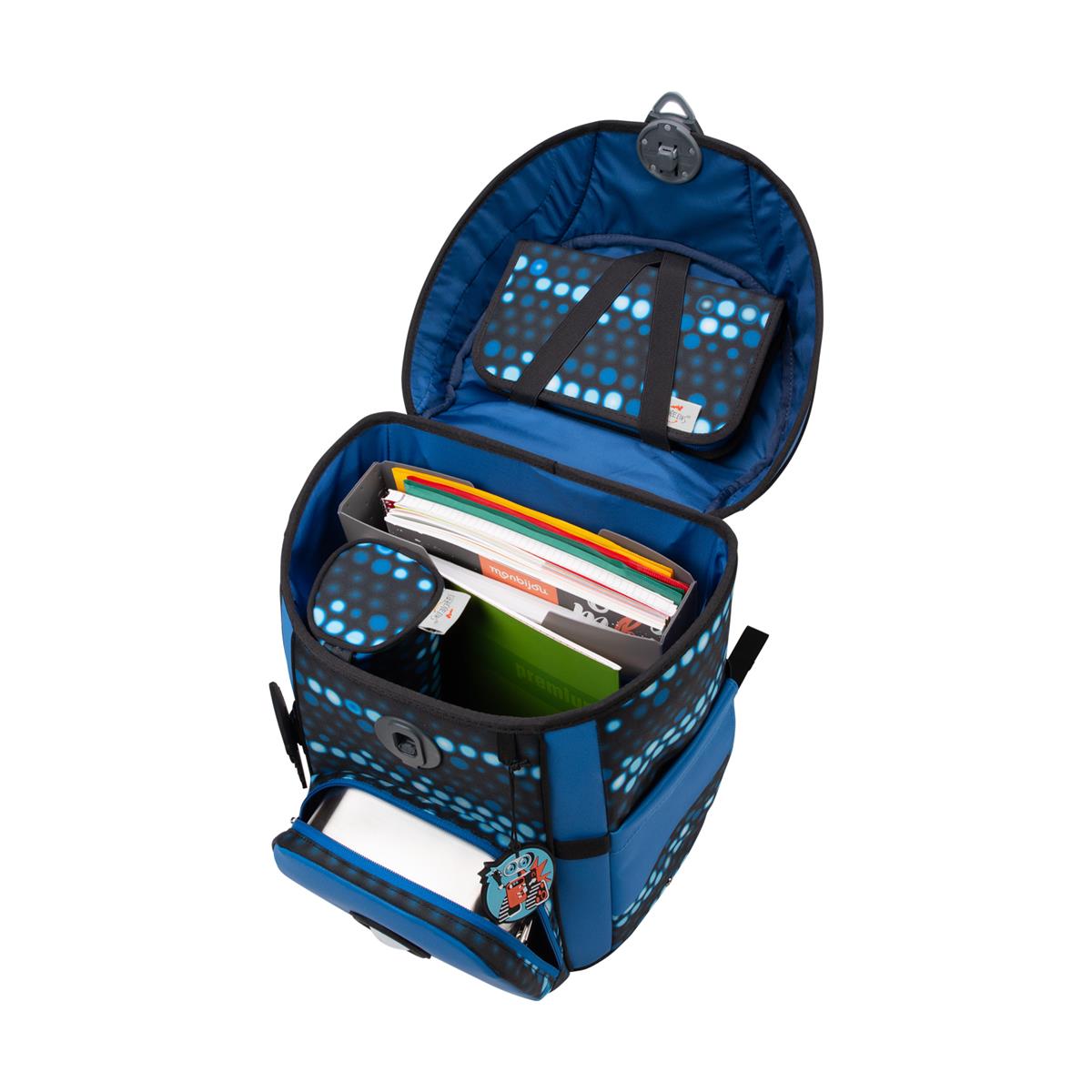 Der Die Das Schulranzen-Set Ergoflex Easy 2025 tlg. Superflash Blue Robot