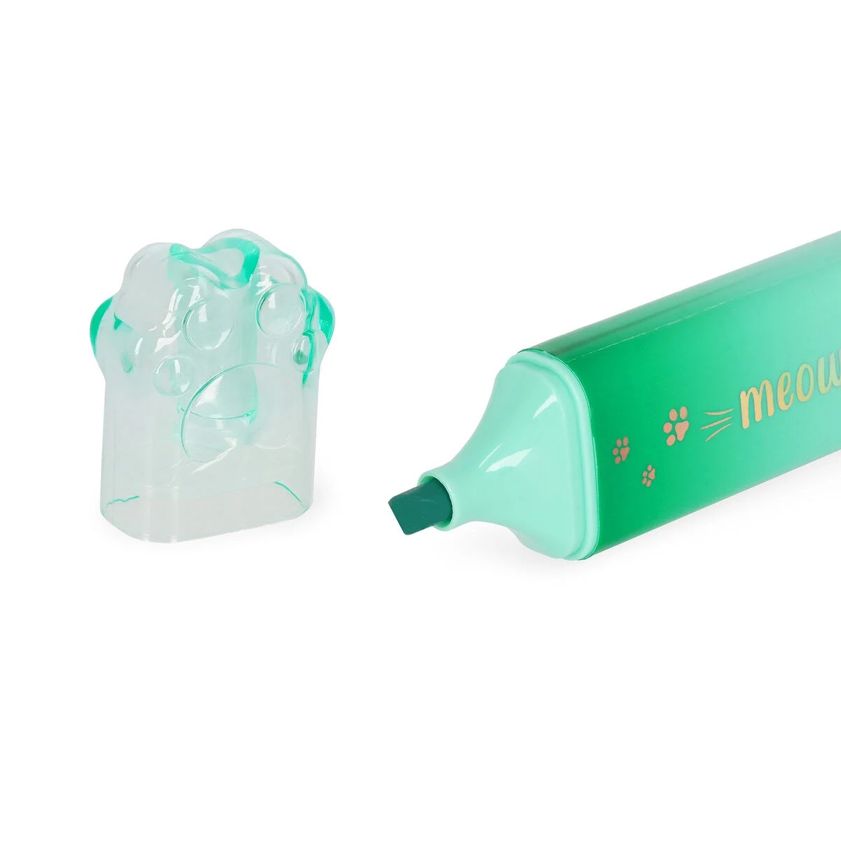 Legami Textmarker Meow Kitty Green