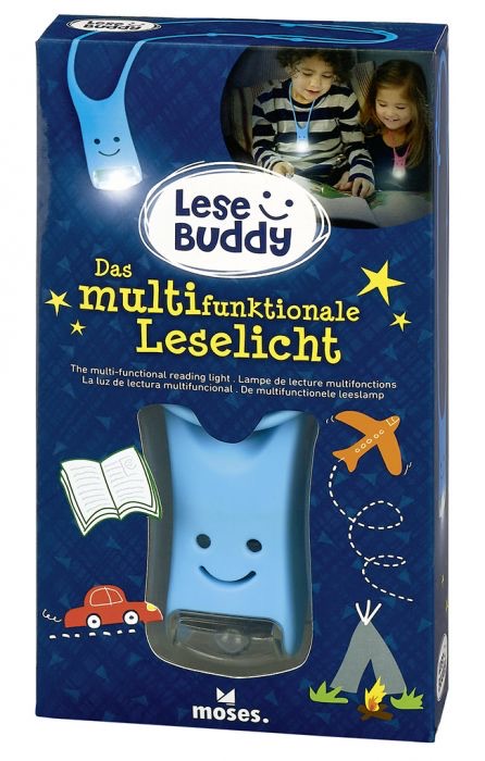 Moses Lese Buddy - Das multifunktionale Leselicht Blau Moses Lese Buddy - Das multifunktionale Leselicht Blau