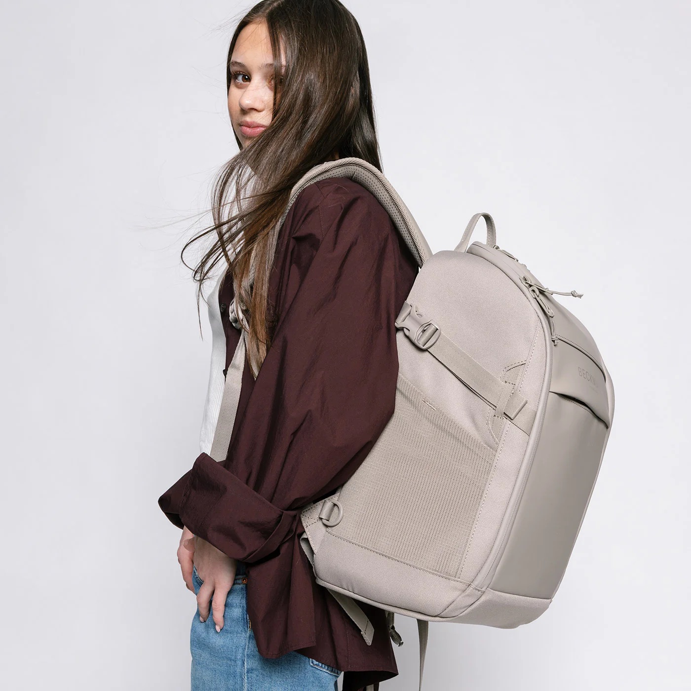Beckmann Street Bold Schulrucksack Warm Grey