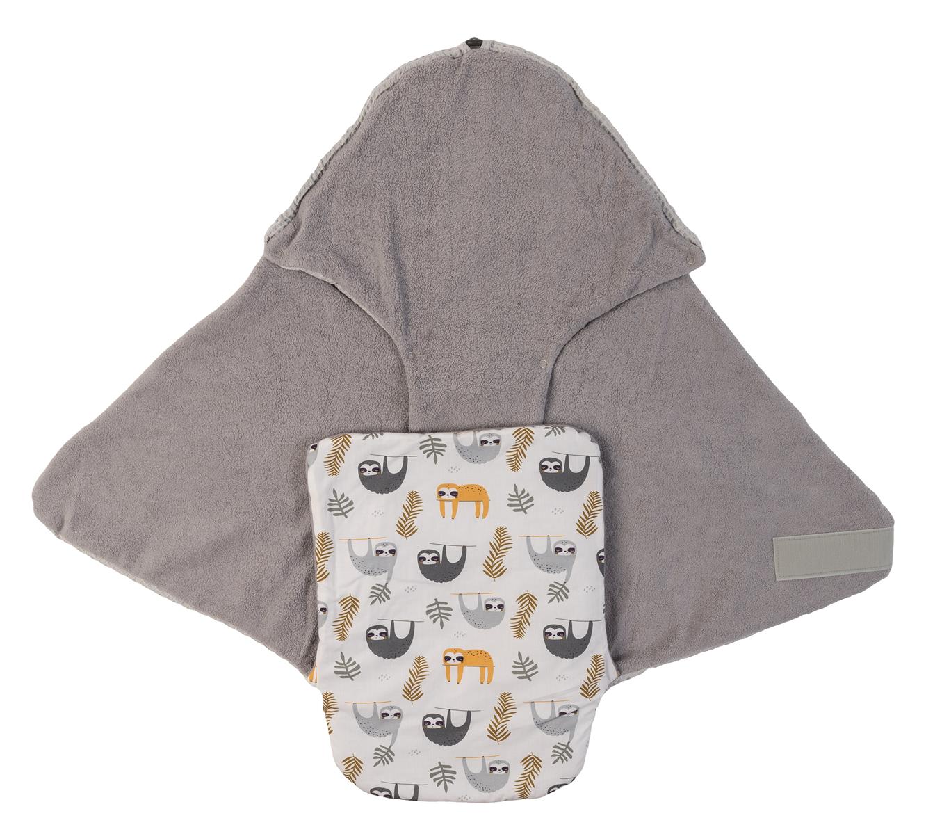 Ullenboom Einschlagdecke Ganzjährig Waffelpiqué Graue Faultiere