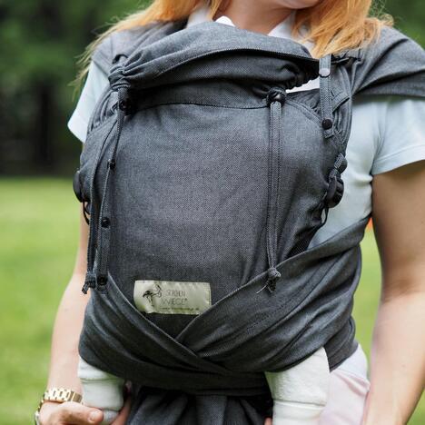 Storchenwiege WrapBabyCarrier graphit