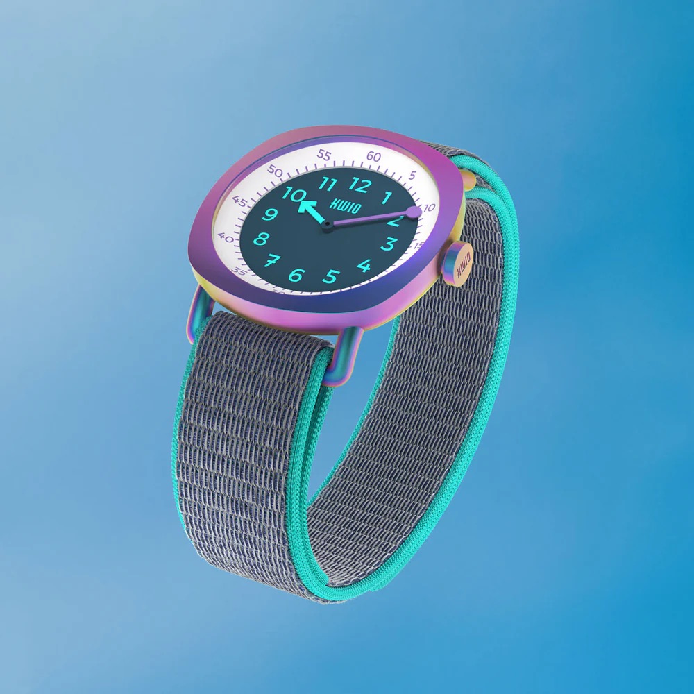 KWIO Tikk Armbanduhr für Kinder Limited Edition Rainbow