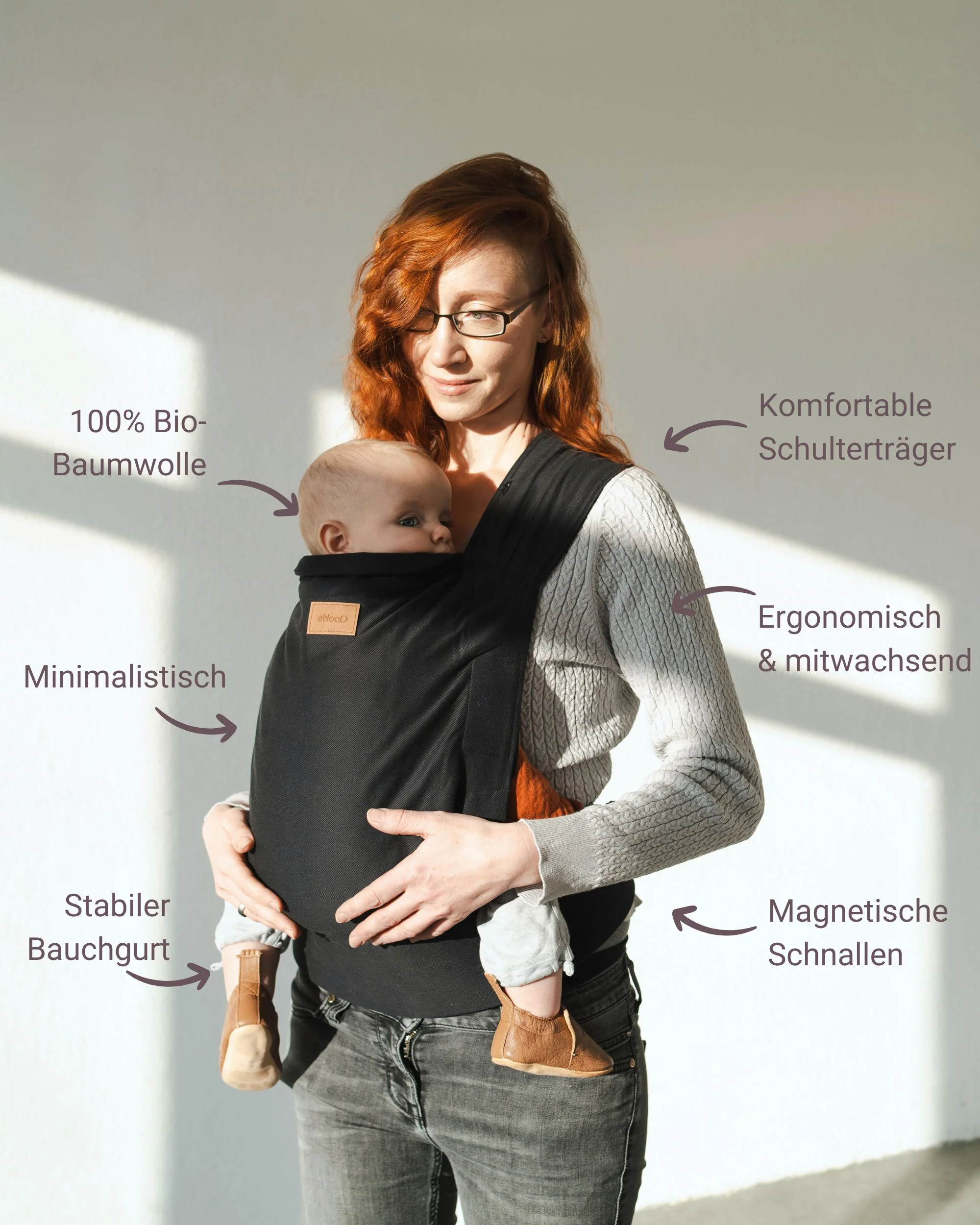 Qookie Vario Vollschnallentragehilfe Black