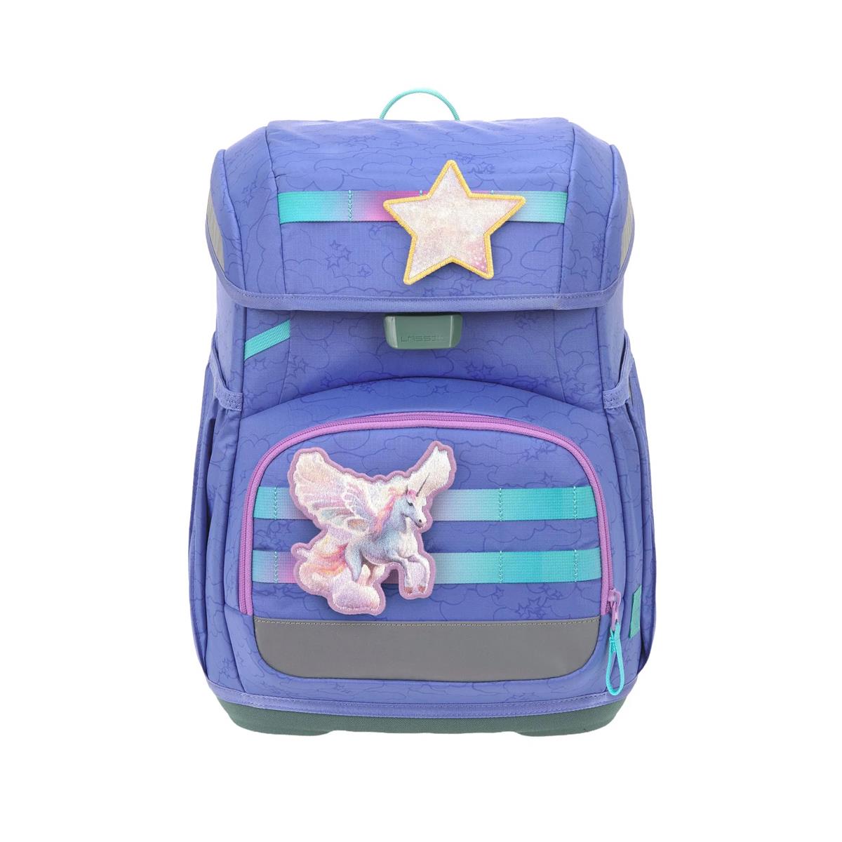Lässig Schulranzen-Set Unique Light 2026 Wolken Lila