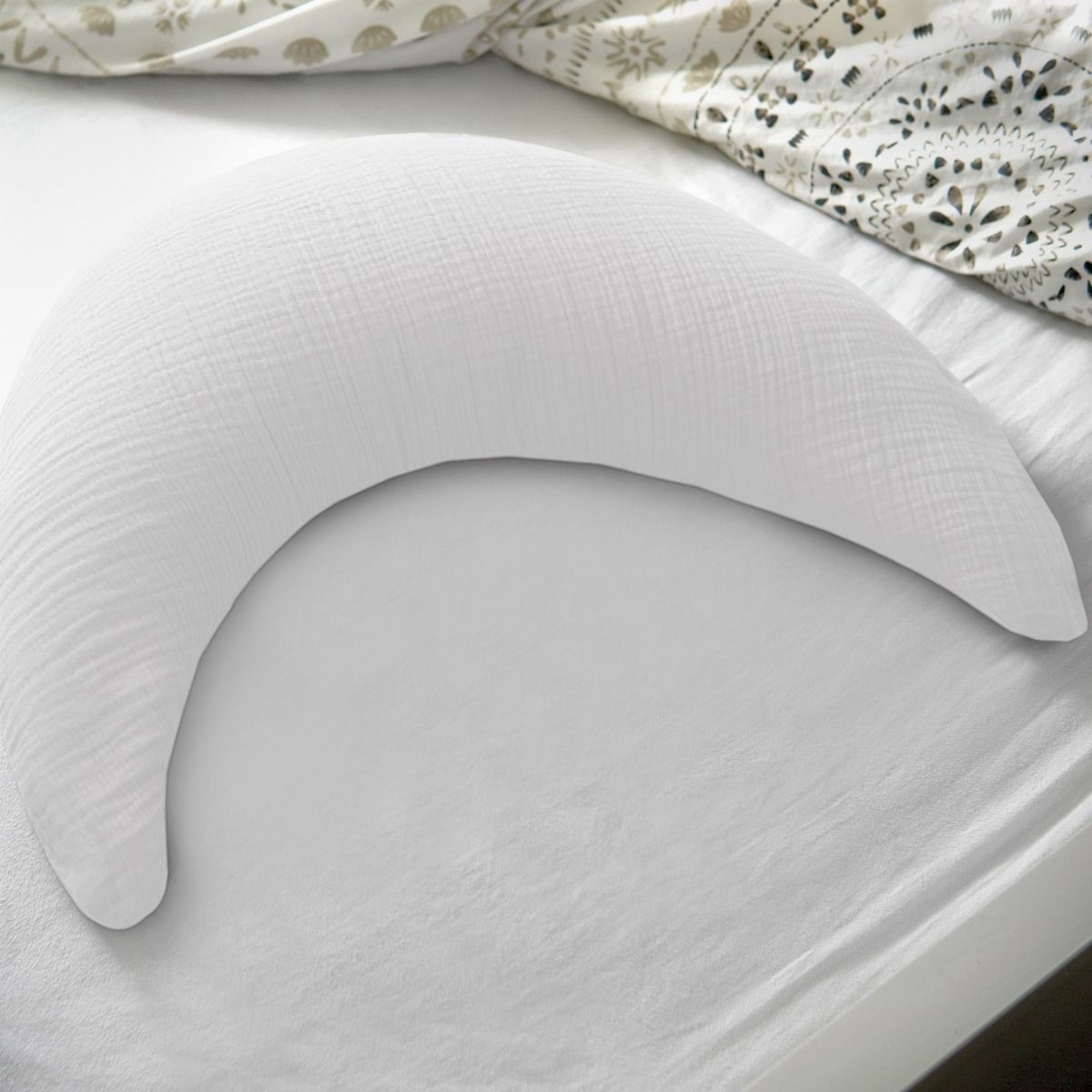 Theraline Stillkissen Musselinmond Lichtgrau