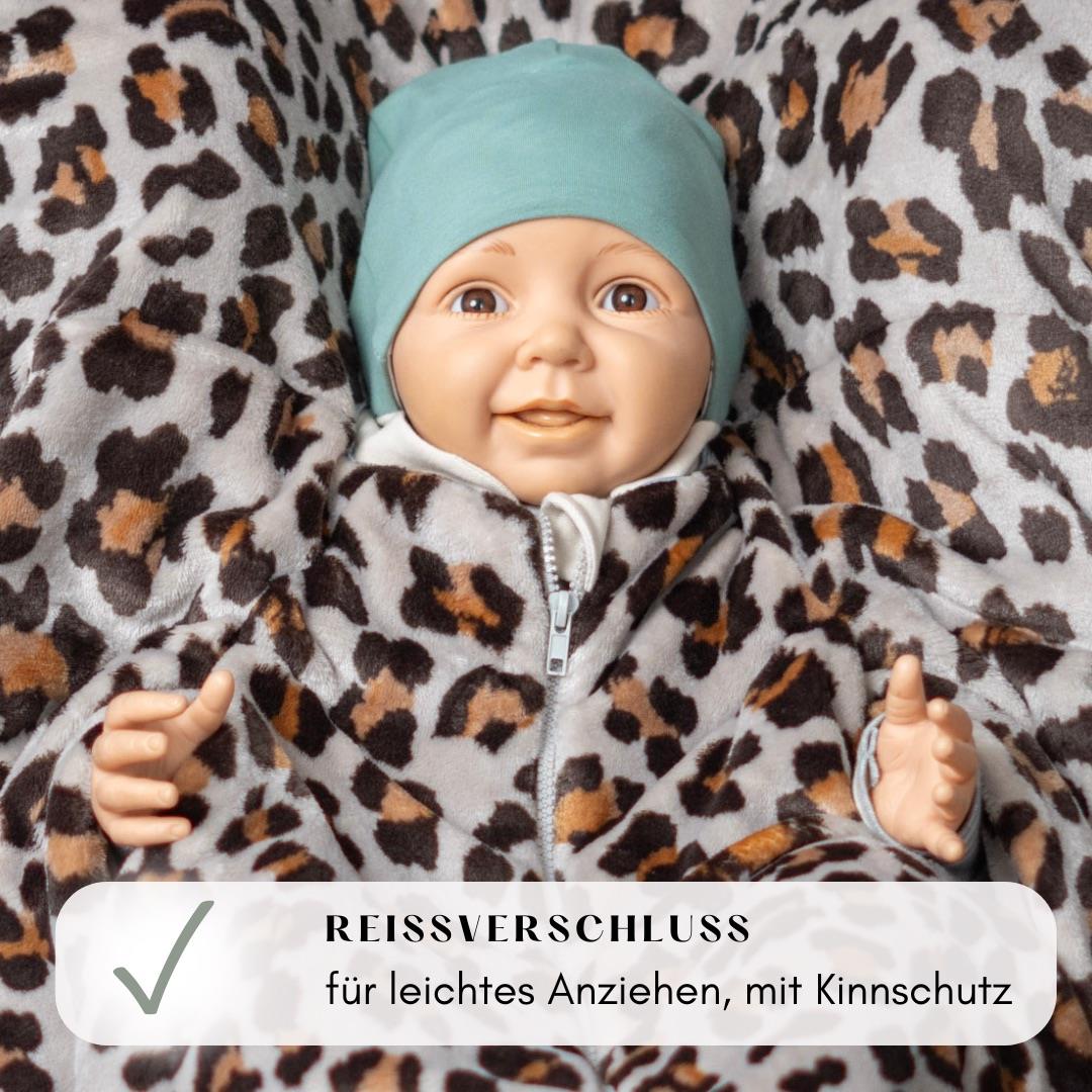 Kikkifax Kindersitzponcho aus Fleece Leo