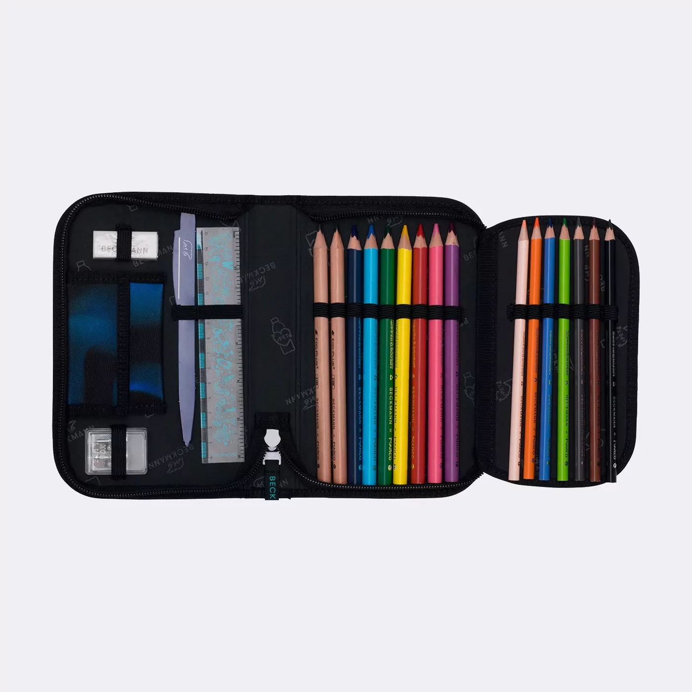 Beckmann Schulrucksack-Set Active Air FLX 6-teilig Magic League