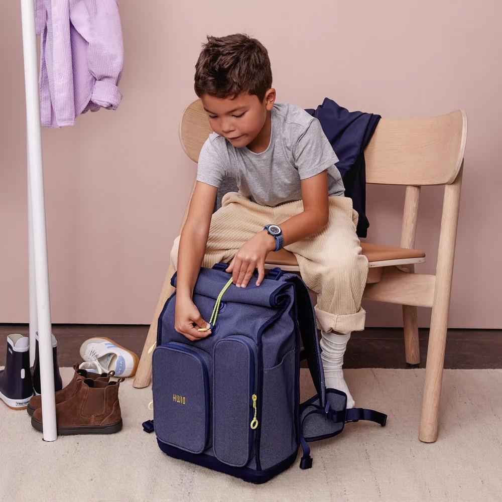 Kwio BAGG Schulranzen-Set Polar
