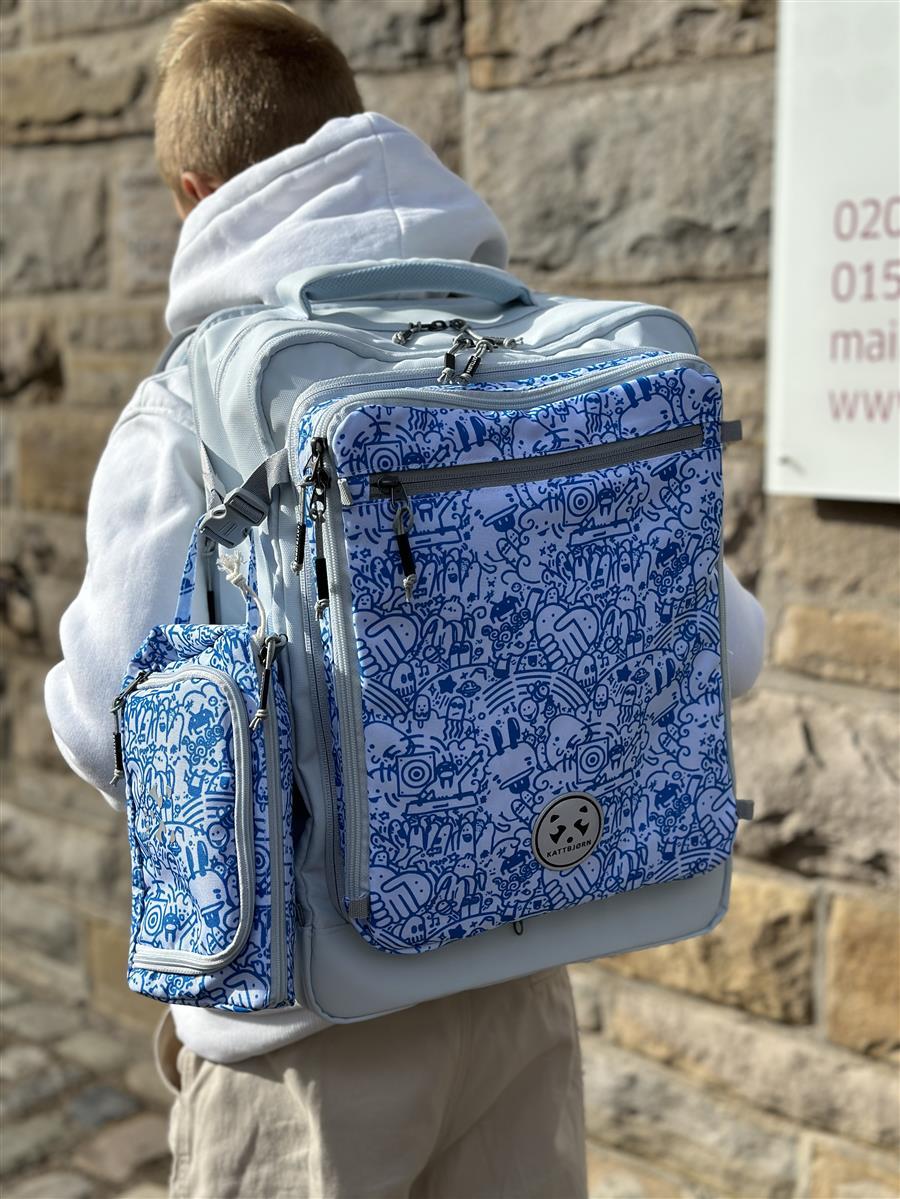 Kattbjörn Classic Schulrucksack Eat my Stil