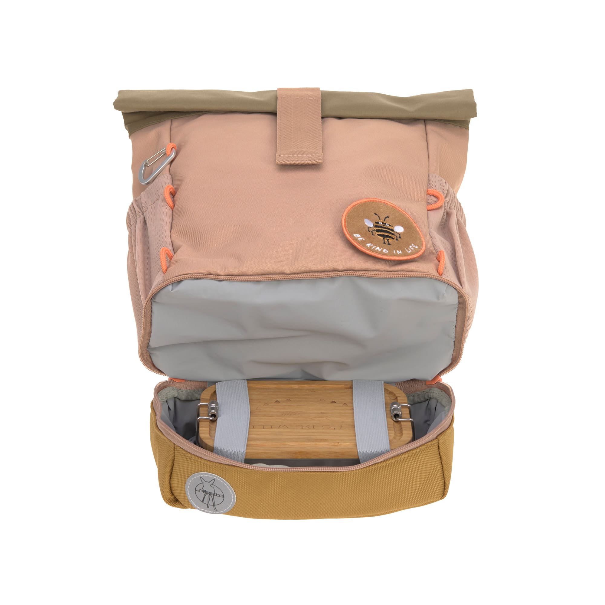 Lässig Kindergartenrucksack Rolltop Nature- Braun Lässig Kindergartenrucksack Rolltop Nature- Braun