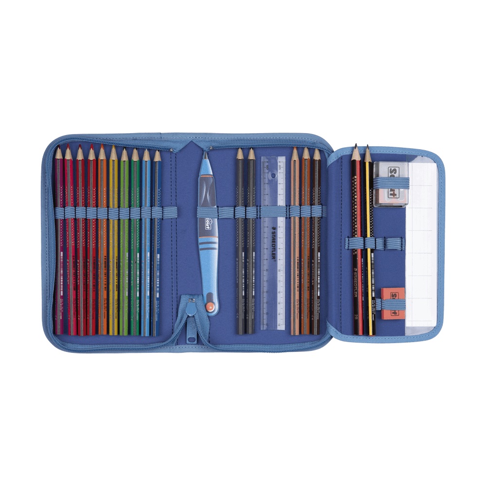 Scout Micro Schulranzen-Set 4-tlg. Safety Light Space Explorer 