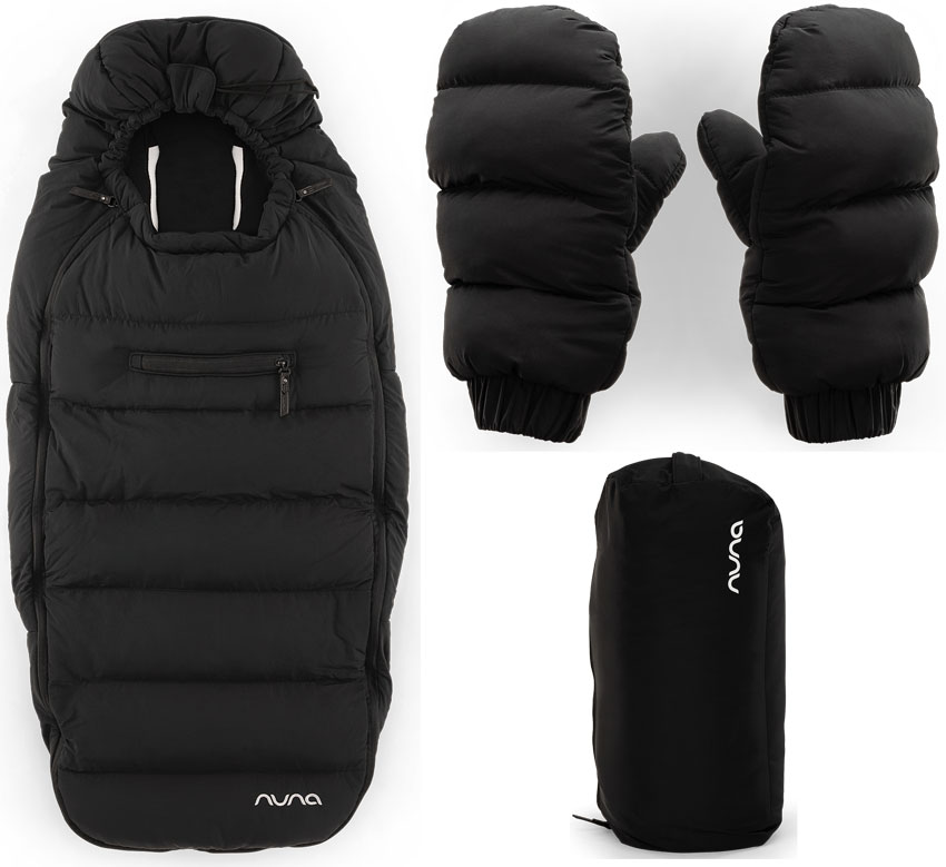 NUNA Cosy Winter-Kinderwagen-Set Caviar NUNA Cosy Winter-Kinderwagen-Set Caviar