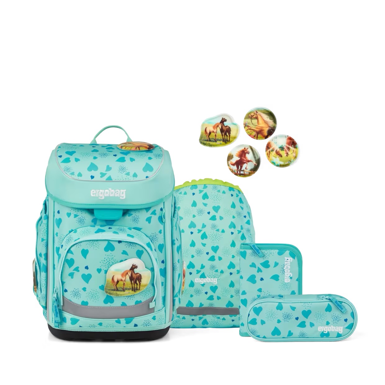 ergobag Schulranzen-Set cubo 2026 Reitbärtraum