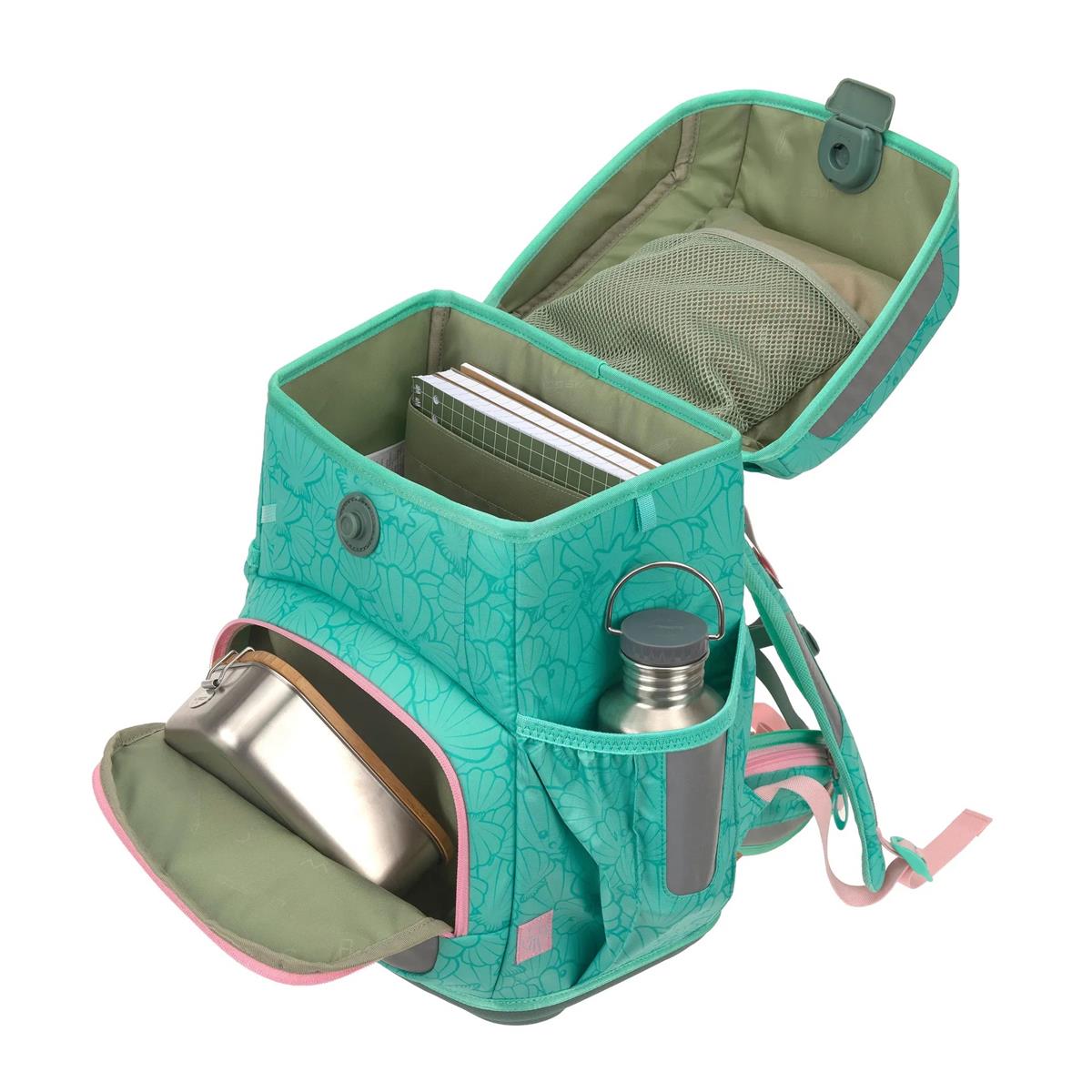 Lässig Schulranzen-Set Unique Light 2026 Seashell Turquoise
