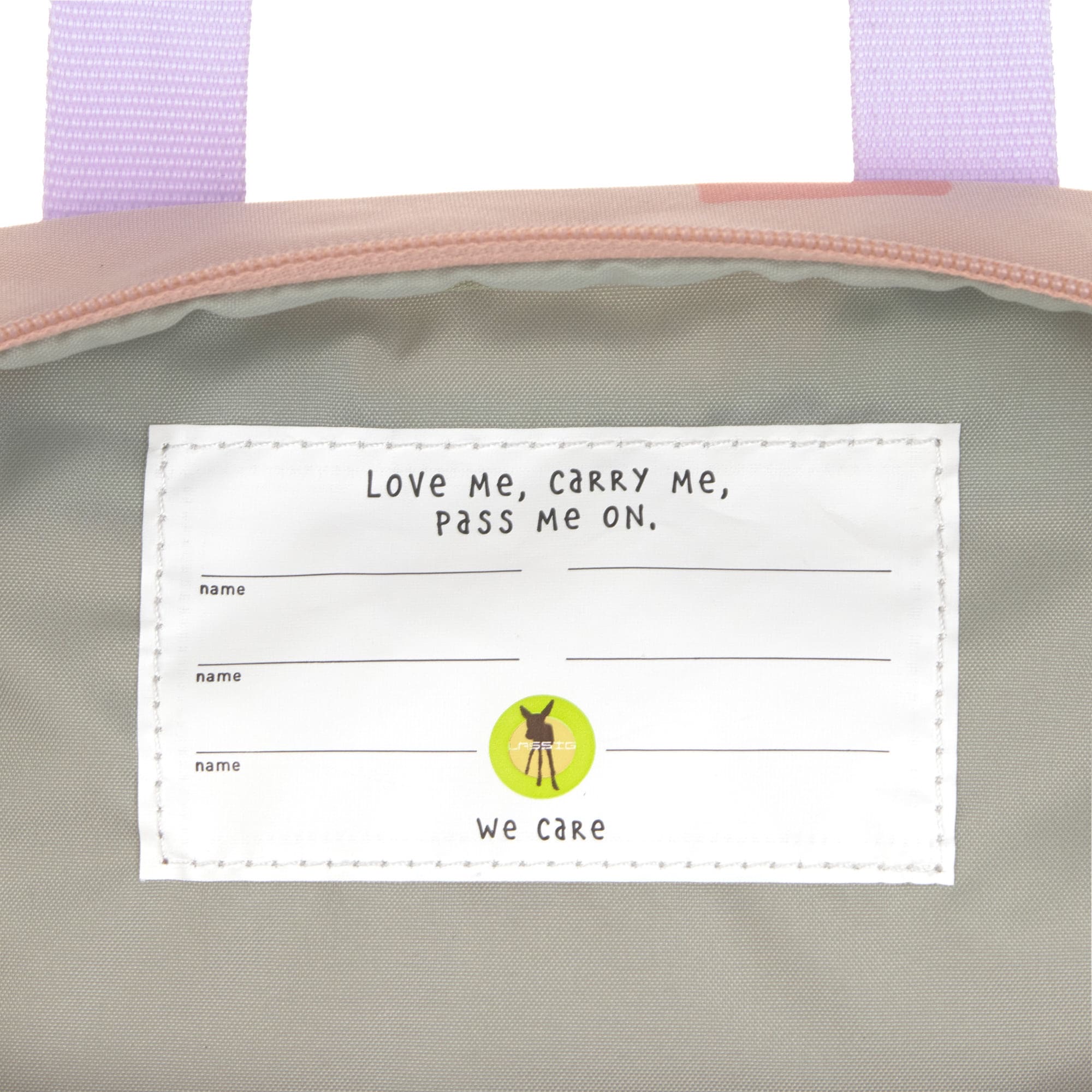 Lässig Kinderrucksack Square aus der Pattern Party Rosa