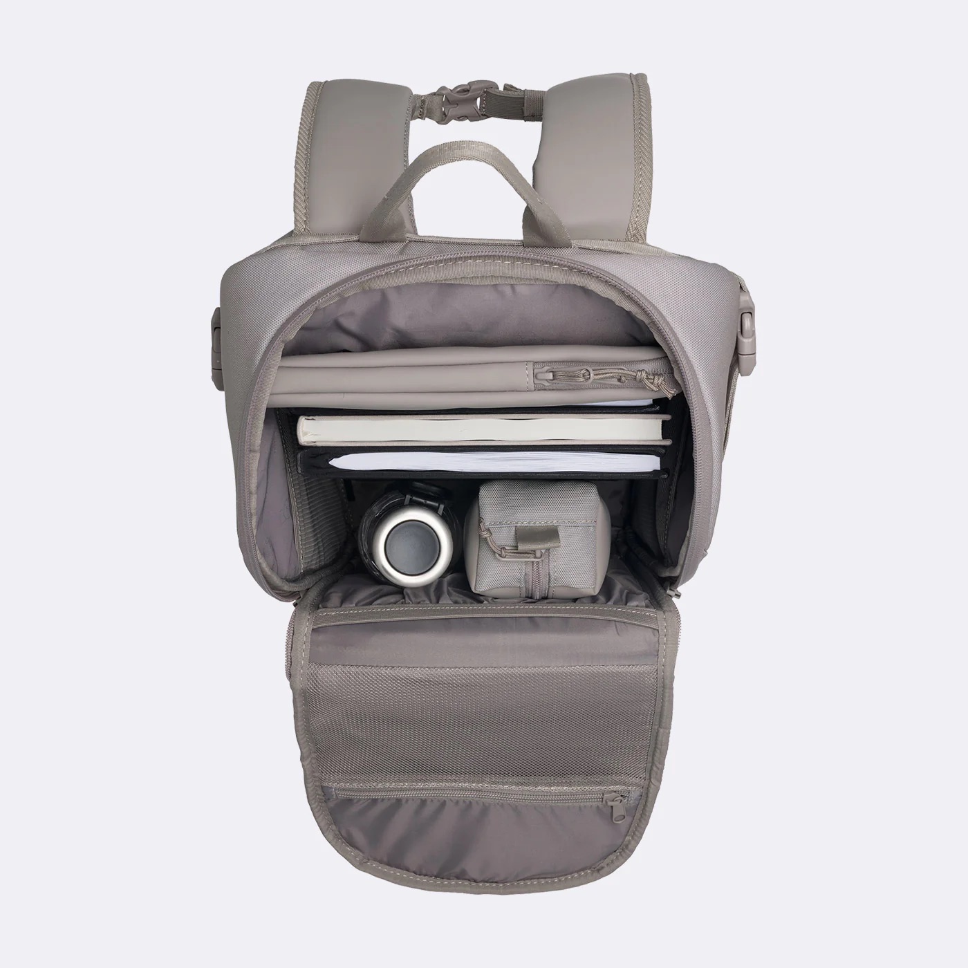 Beckmann Street Bold Schulrucksack Warm Grey