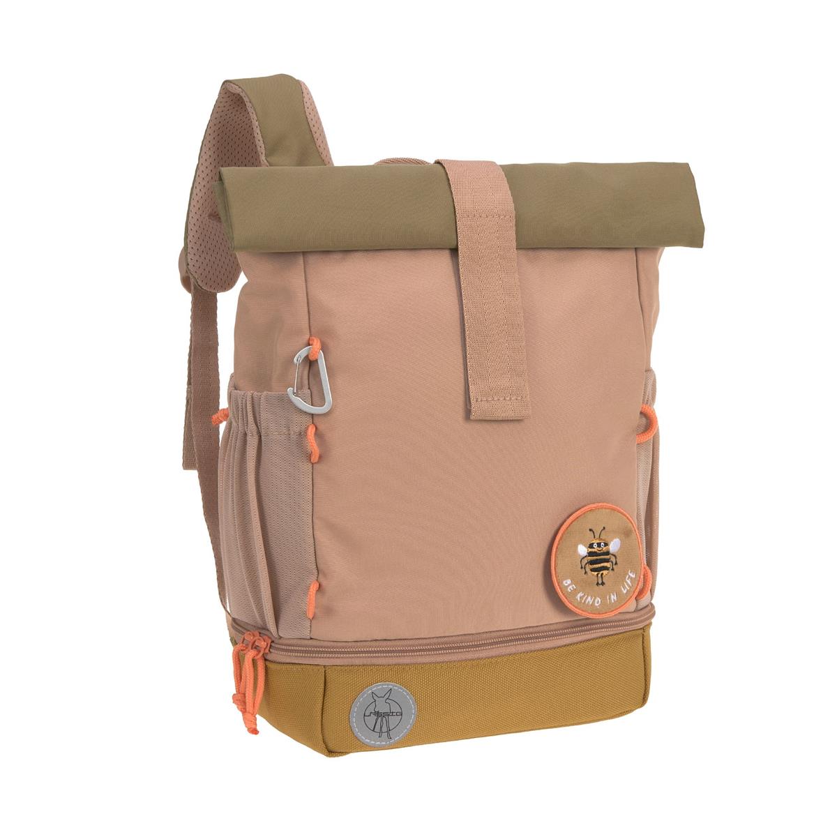 Lässig Kindergartenrucksack Rolltop Nature- Braun