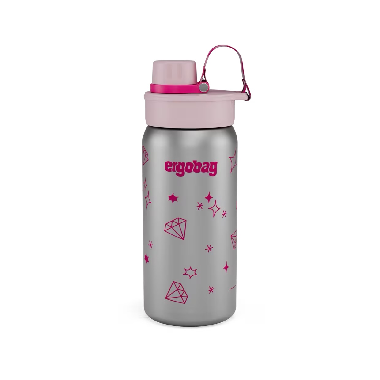 ergobag Trinkflasche Edelstahl Glitzer