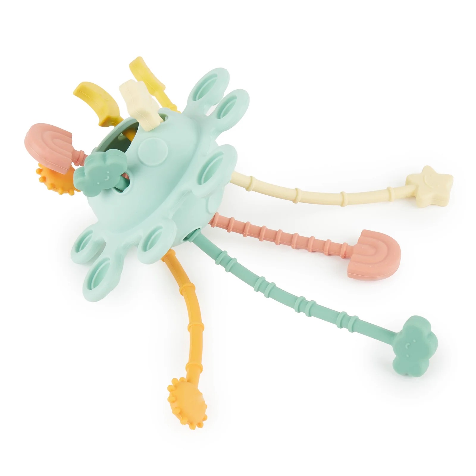 bieco Spielwaren Silikon Montessori Aktivitätsspielzeug eucalyptus