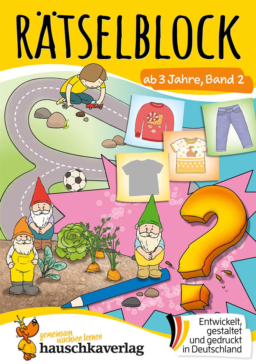 Hauschka Kunterbunte Rätselblöcke ab 3 Jahre, Band 2