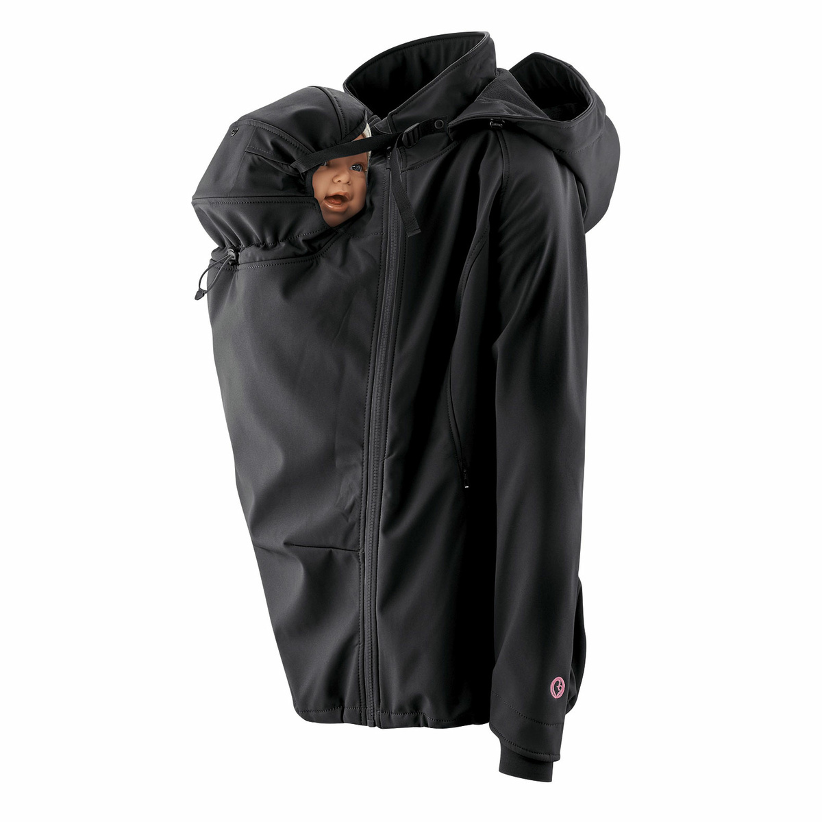 mamalila Softshell-Tragejacke Allrounder schwarz L