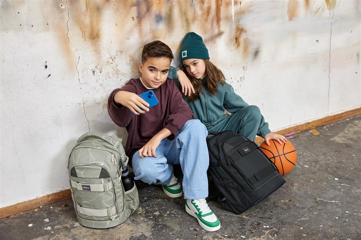 Lässig Schulrucksack BOLD Origin Curve Grün