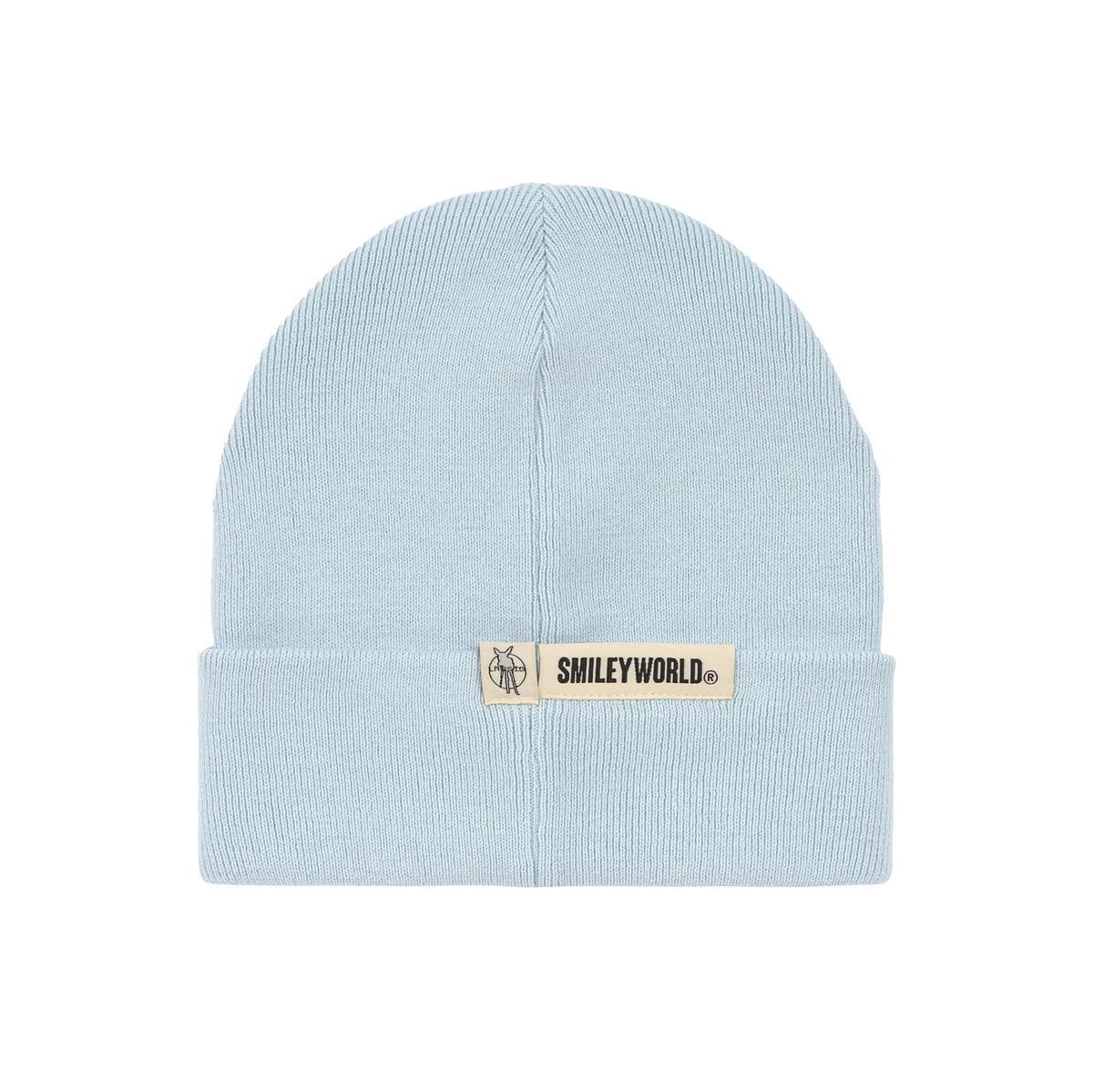 Lässig Mütze V-MASTER Beanie GOTS SmileyWorld® blue 52-56