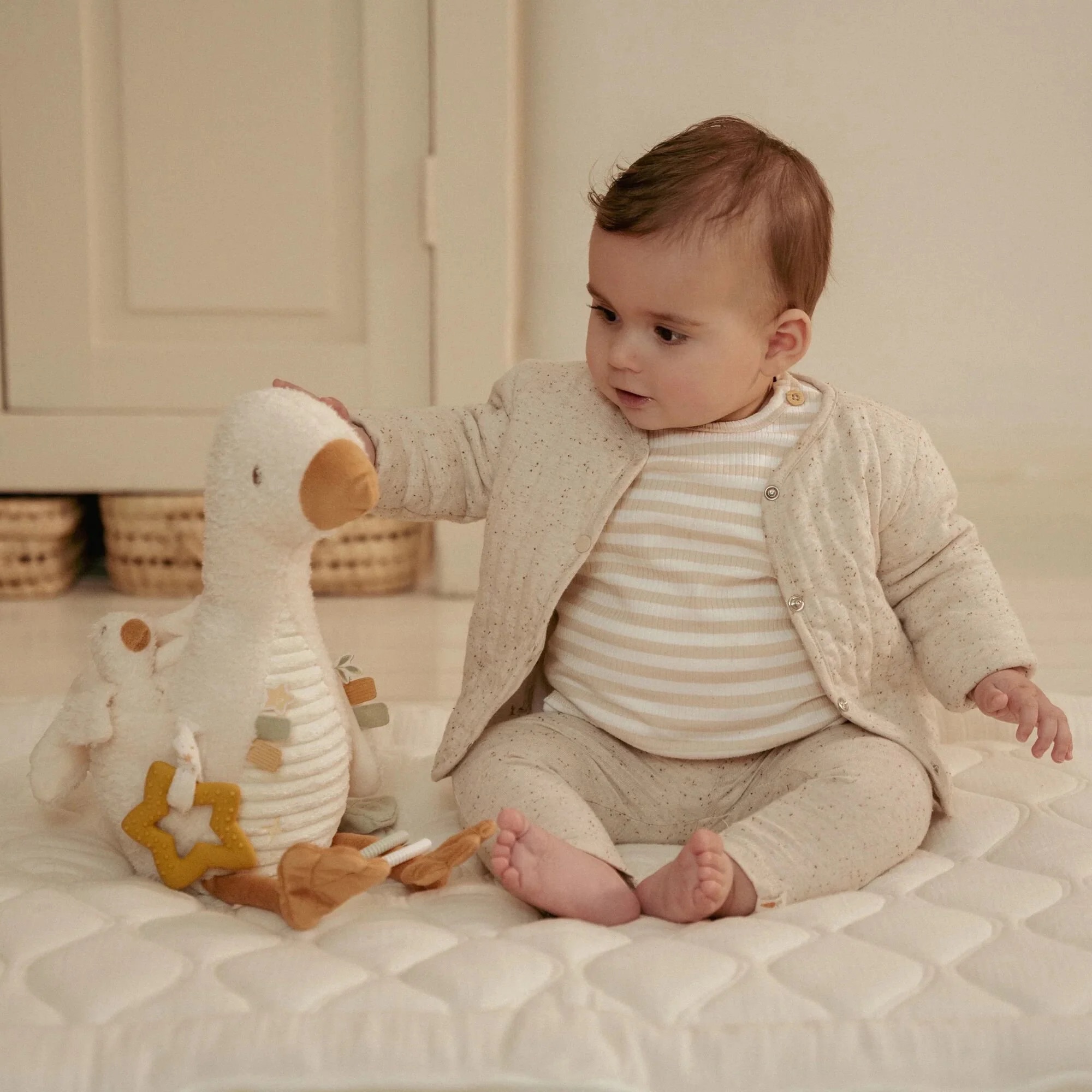 Little Dutch Aktivitäten-Kuscheltier Gans Weiß - Kleine Gans