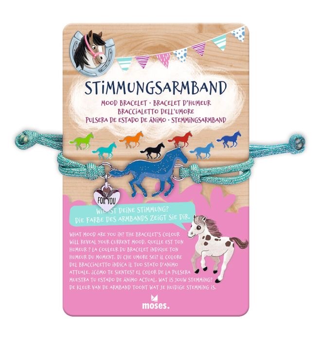 moses Pferde Stimmungsarmband Türkis
