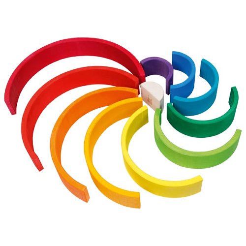 Goki Bausteine Regenbogen bunt