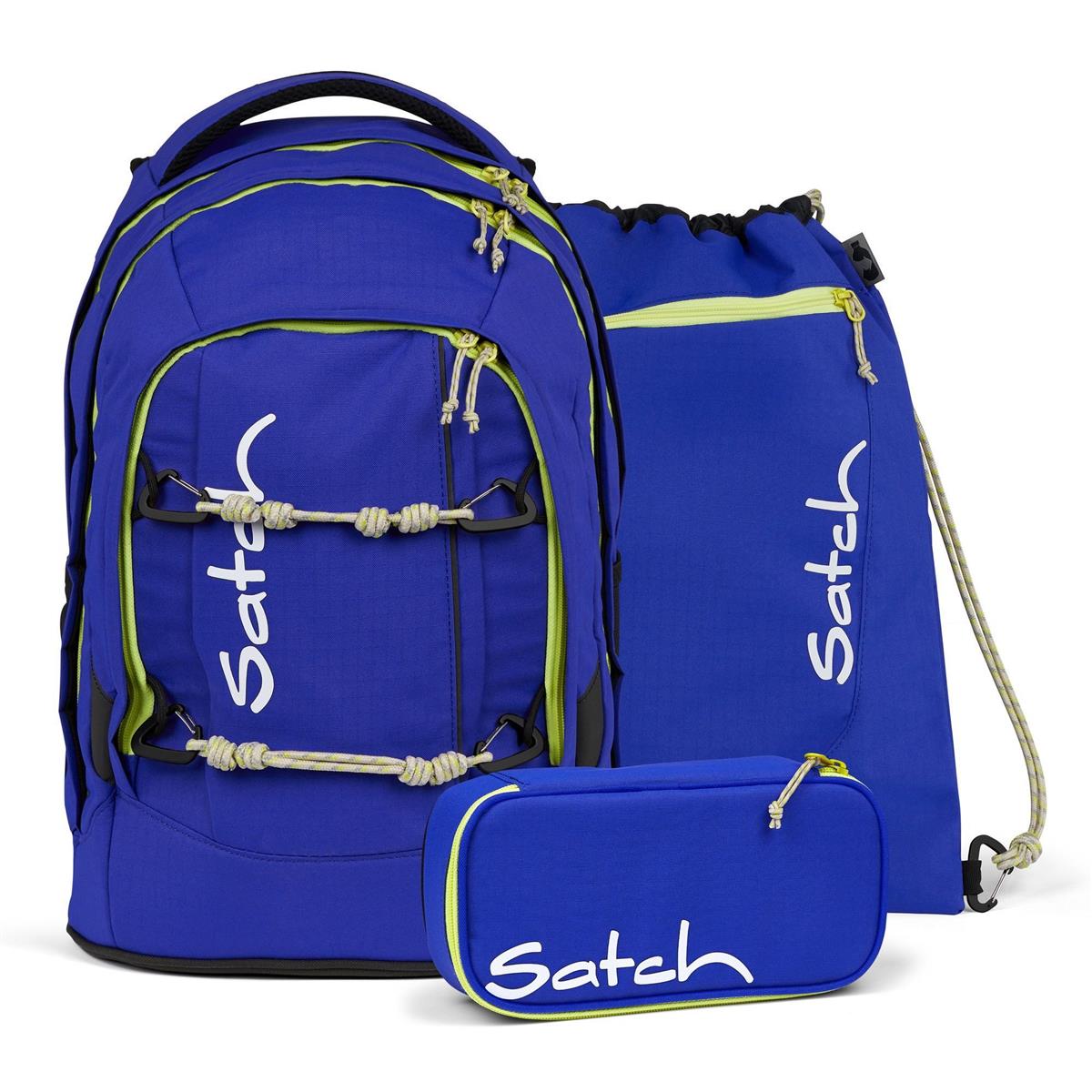 satch Pack Schulrucksack Blue Climber SET satch Pack Schulrucksack Blue Climber SET