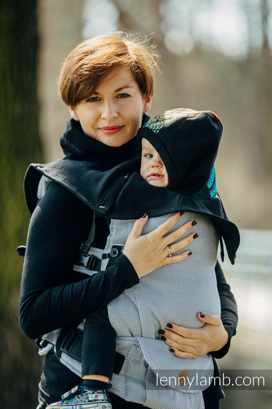 LennyLamb Trageschal für zwei Schwarz & Wild Soul Daedalus (gestrickter Sweatshirtstoff)