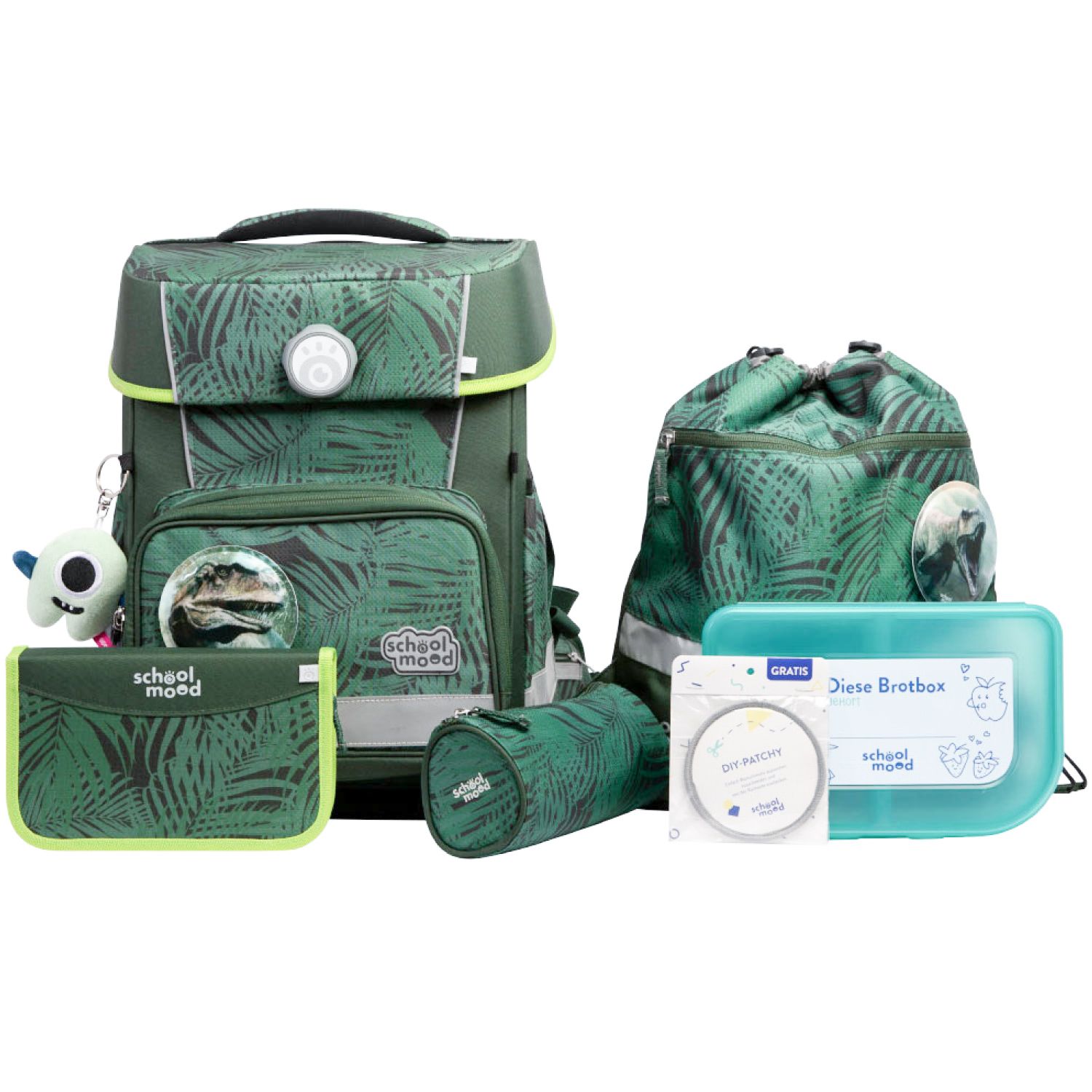 School-Mood Champion Pro 7-tlg. Schulranzenset 2025 Daniel (Dinosaurier) School-Mood Champion Pro 7-tlg. Schulranzenset 2025 Daniel (Dinosaurier)