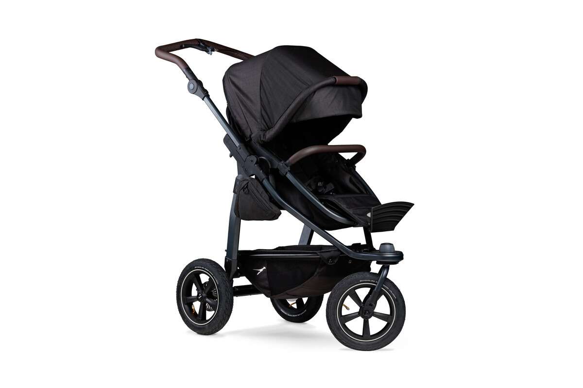tfk mono2 - Kombi Kinderwagen mit Luftkammerrad-Set schwarz tfk mono2 - Kombi Kinderwagen mit Luftkammerrad-Set schwarz