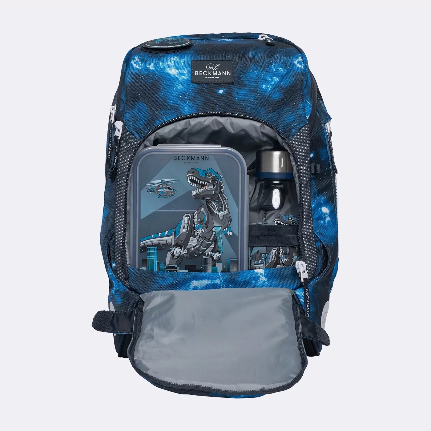 Beckmann Schulrucksack-Set Active Air FLX 6-teilig Tech Rex Beckmann Schulrucksack-Set Active Air FLX 6-teilig Tech Rex