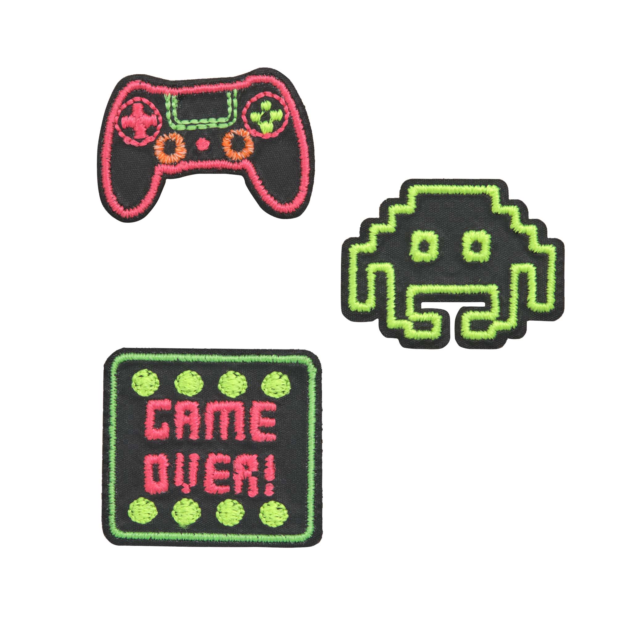 Lässig Bold Textil woven Sticker Gamer