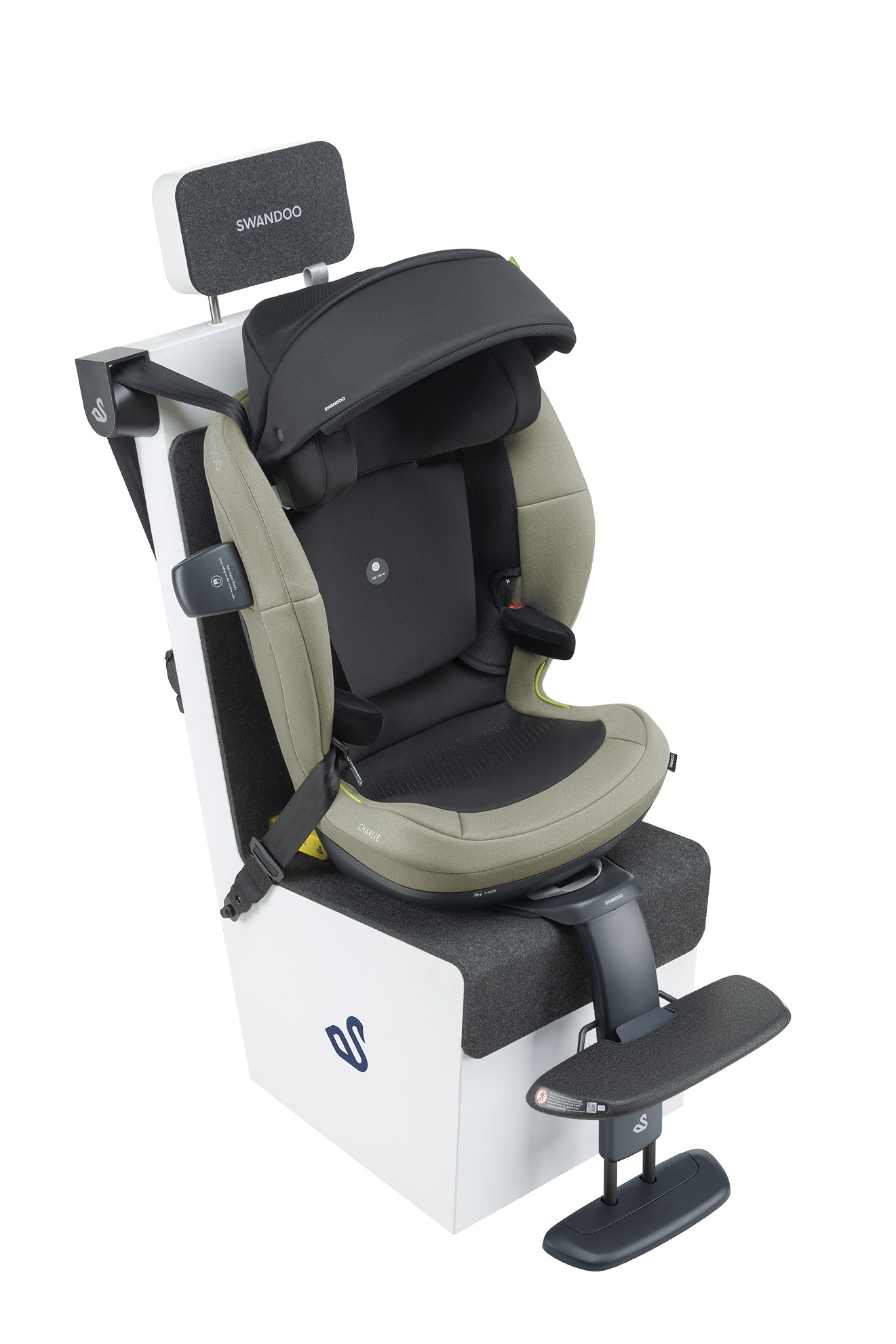 Swandoo Universal Booster Footrest (UBF) Fußstütze Swandoo Universal Booster Footrest (UBF) Fußstütze schwarz