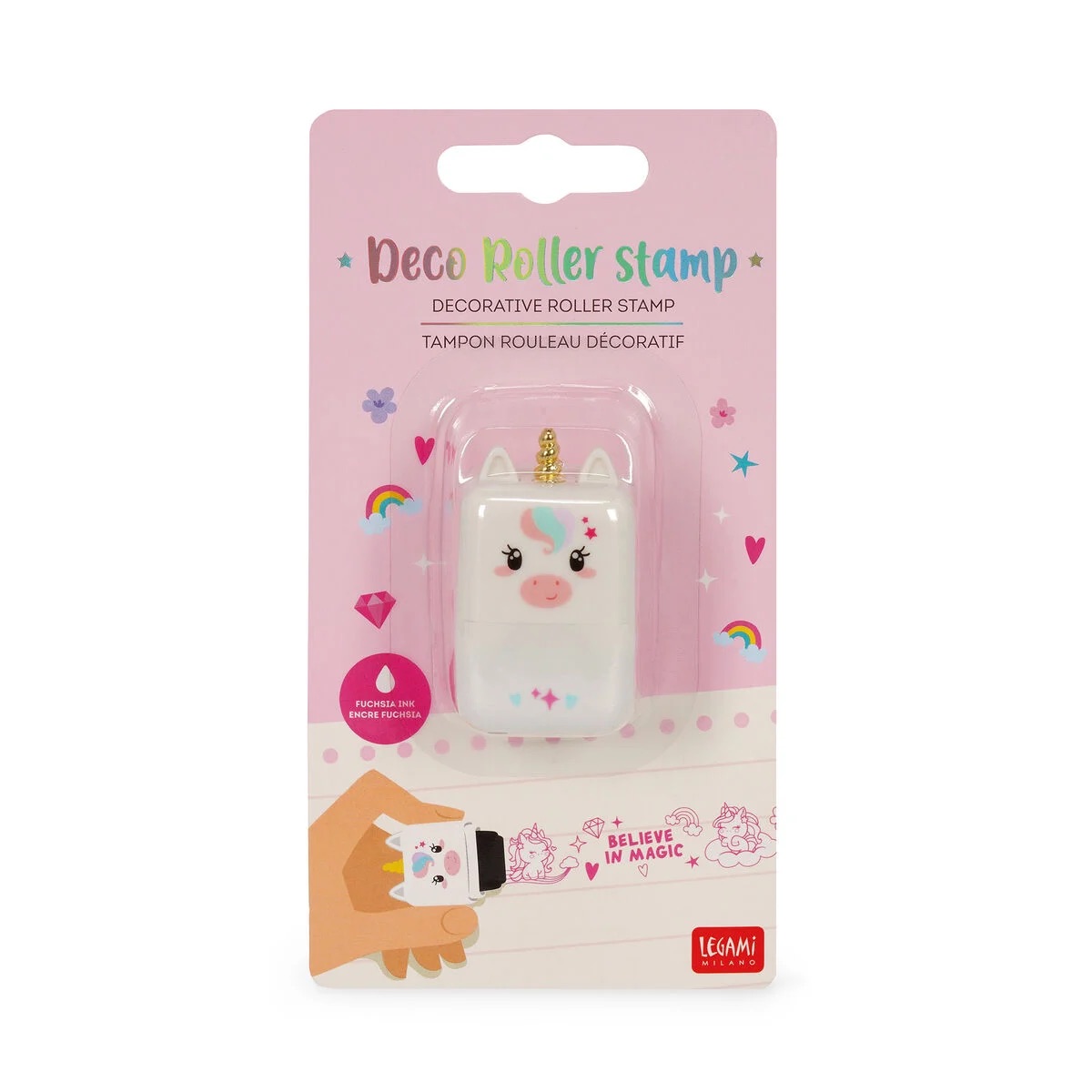 Legami Deko-Rollstempel Unicorn