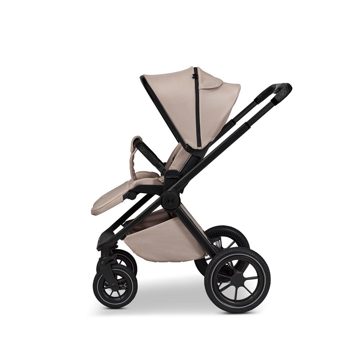 Moon GIO+ Kinderwagen-Set sand / matt Moon PIÙ Kinderwagen SET sand / chrome