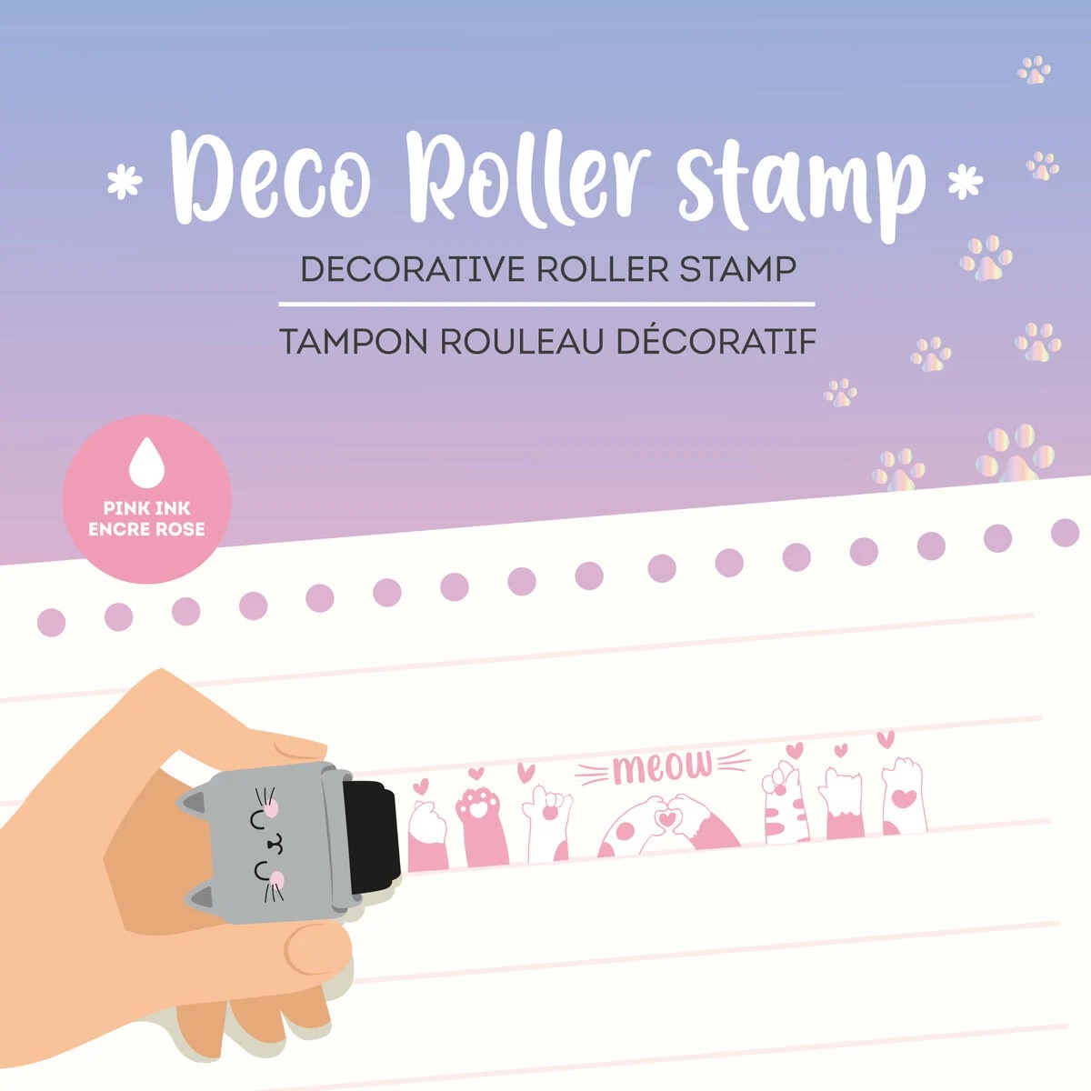 Legami Deko-Rollstempel Kitty