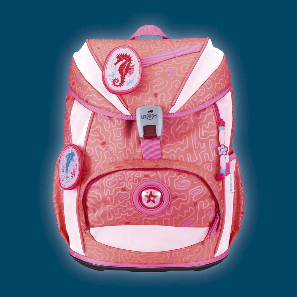 Der Die Das Schulranzen-Set Ergoflex 2025/2026 5 tlg. Superflash Coral Reef Der Die Das Schulranzen-Set Ergoflex 2025/2026 5 tlg. Superflash Coral Reef