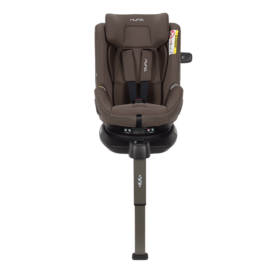 nuna_pruu_chestnut_sip_front_ni_hrd_gl_web.jpeg nuna PRUU Reboarder (40 – 105 cm/ 0 – 19 kg) Chestnut