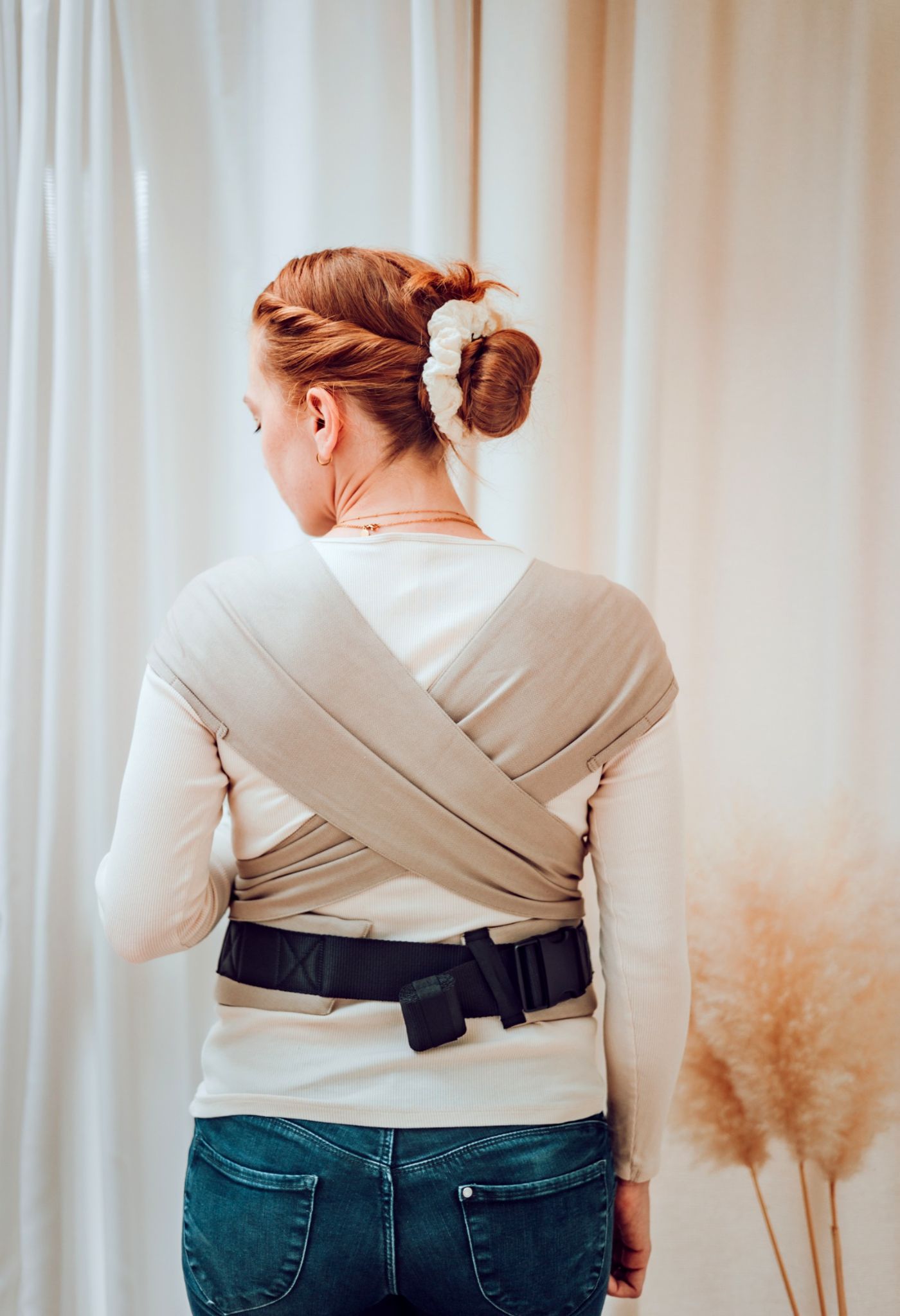 LELIBA Tai Babytrage mit Polster Leaf Gobi