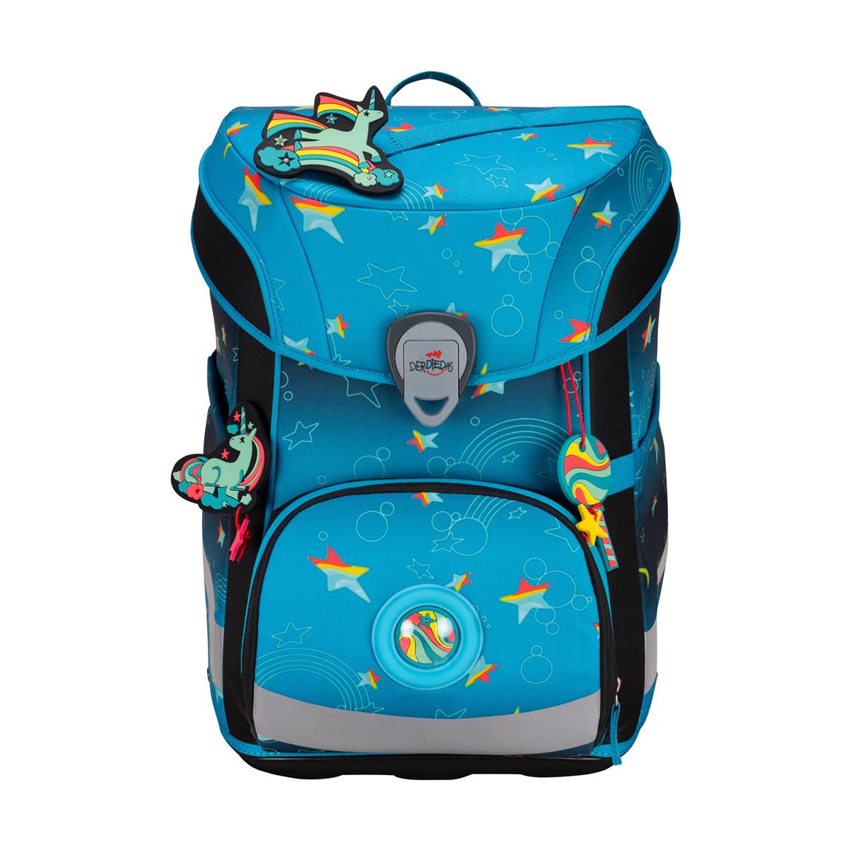 Der Die Das Schulranzen-Set Ergoflex Easy 2025 tlg. LED Rainbow Star Der Die Das Schulranzen-Set Ergoflex Easy 2025 tlg. LED Rainbow Star